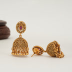 stunning stone gold jhumka earring