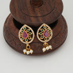 Stunning diamond ruby necklace set