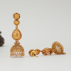 Plain jhumka gold earring