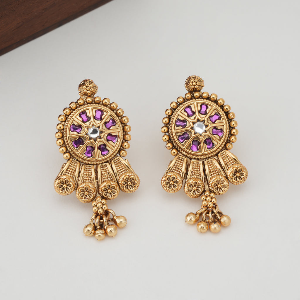 Beautiful stone gold necklace set