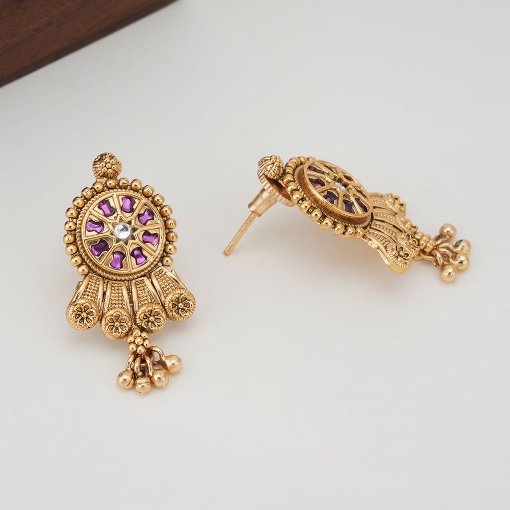 Beautiful stone gold necklace set