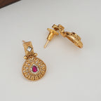 Stunning long layer stone gold necklace set