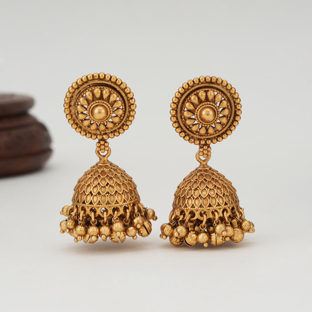 Stunning long antique gold necklace set