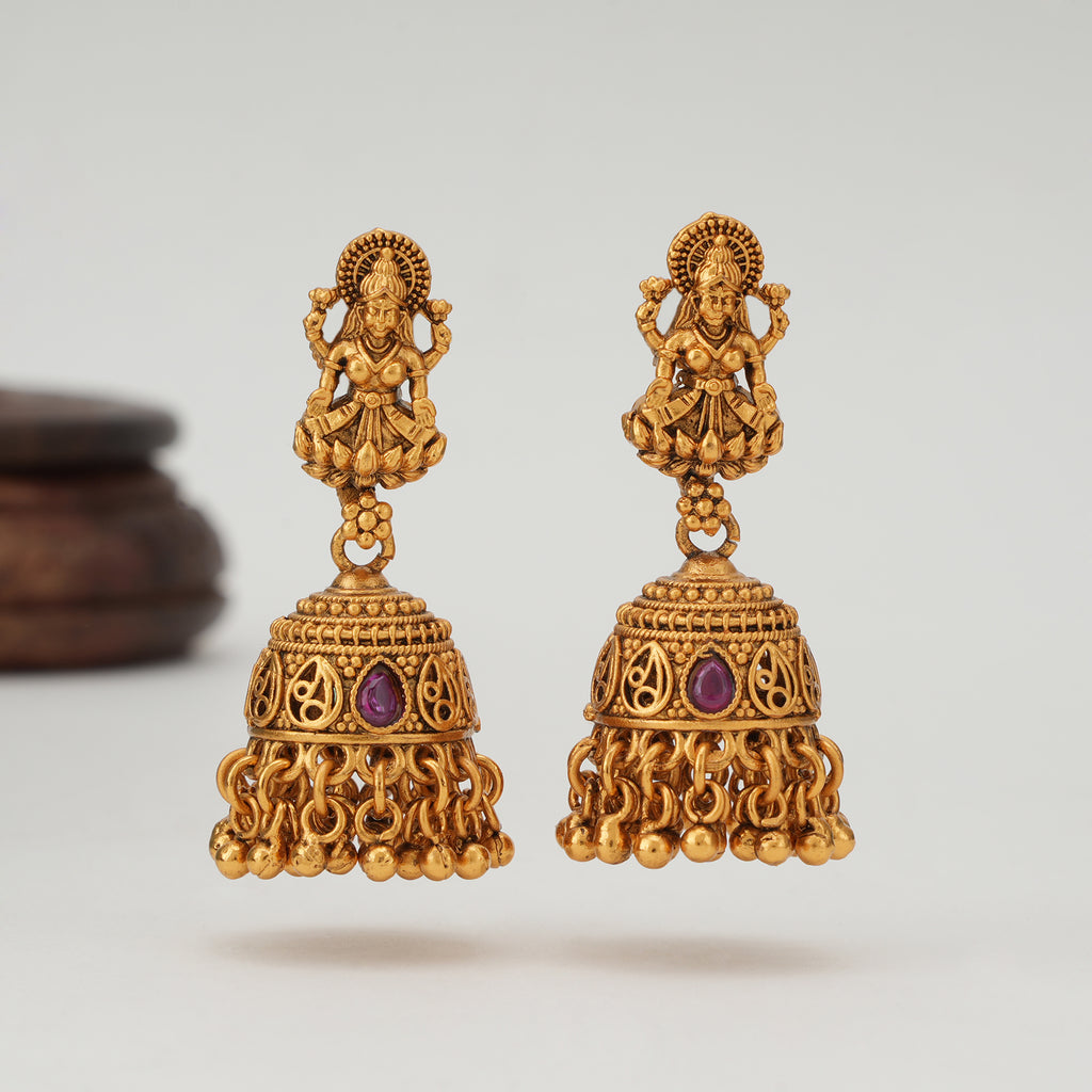 Beautiful maa lakshmi jhumka earring
