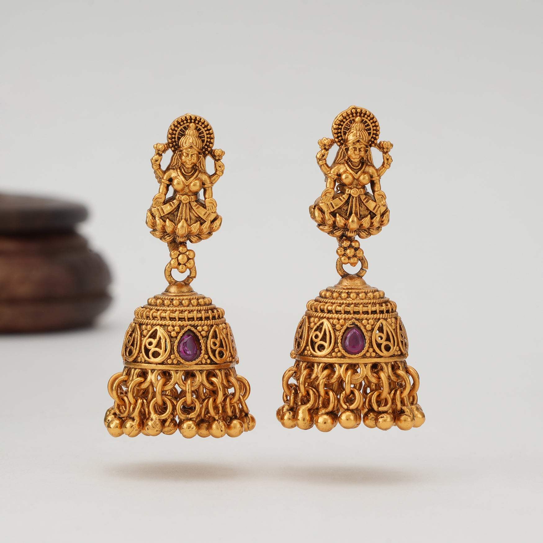 Beautiful maa lakshmi jhumka earring