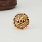 Beautiful ruby stone gold finger ring