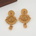 Beautiful long stone necklace set with earring