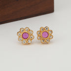 Beautful side brooch  gold chain necklace set