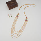 Stunning elegant chain layer kundan neckalce set