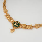 Beautiful stone gold necklace set
