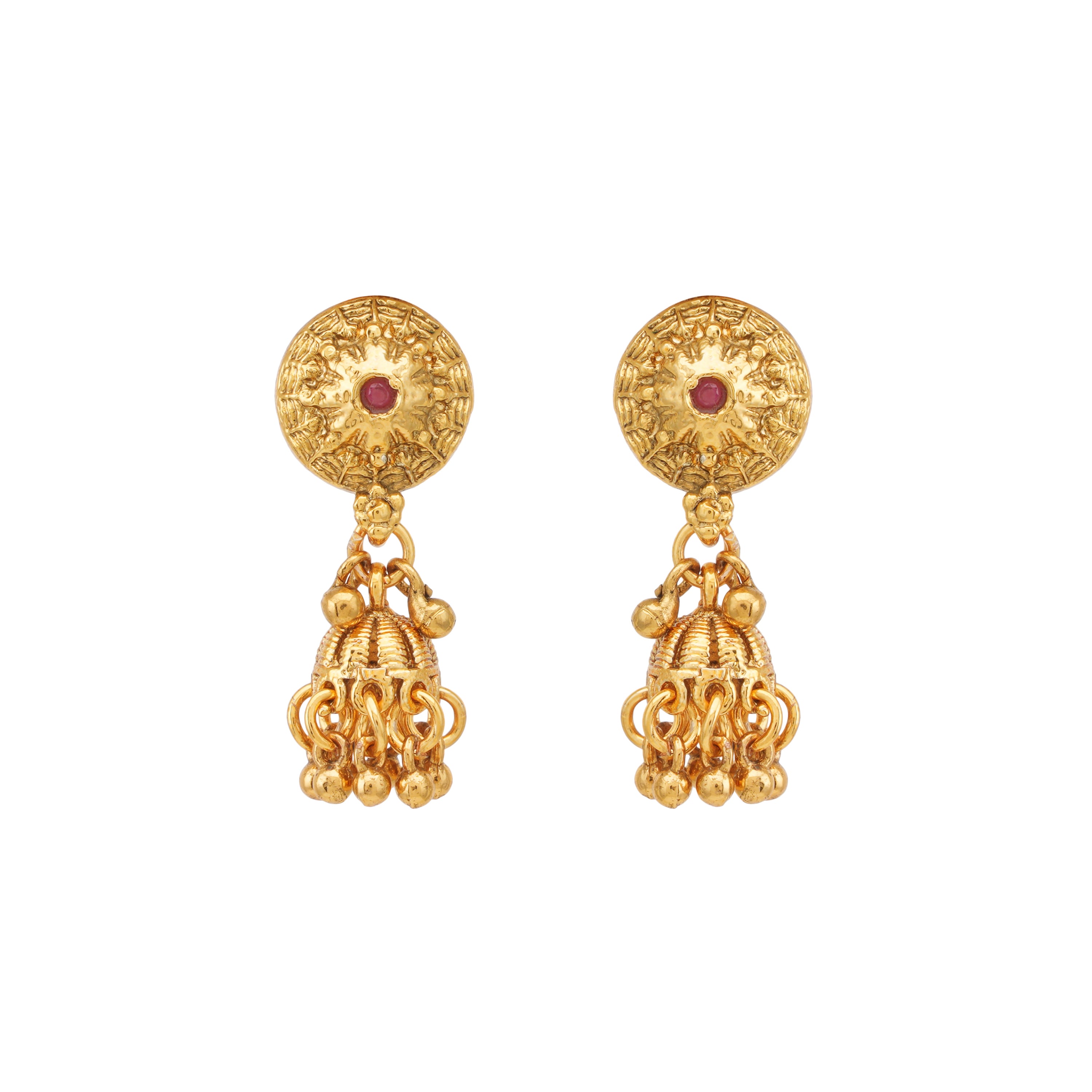 Beautiful antique gold layer necklace set