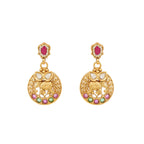 Stunning antique gold stone elephant necklace set