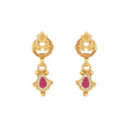 Sleek antique gold necklace set