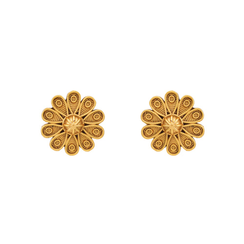 Amazing antique gold floral pendant set