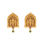 Stunning antique gold ram sita pendant set