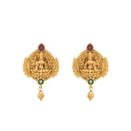 Beautiful maa lakshmi antique gold pendant set