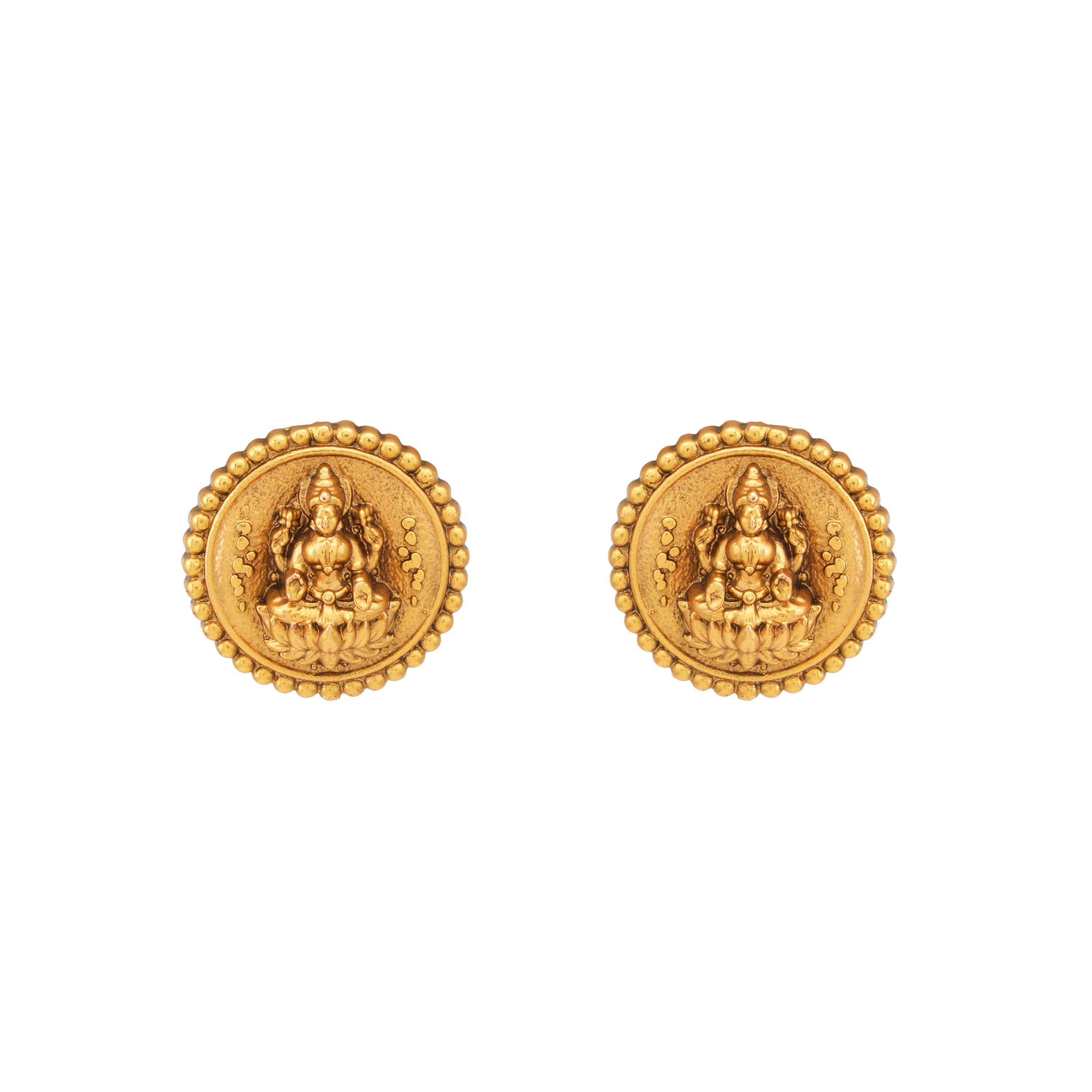 Stunning antique gold maa lakshmi mangalstura set