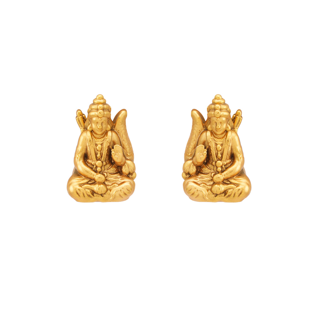 Traditional antique gold ram sita infinity mangalstura set