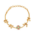 Beautiful antique gold stone bracelet