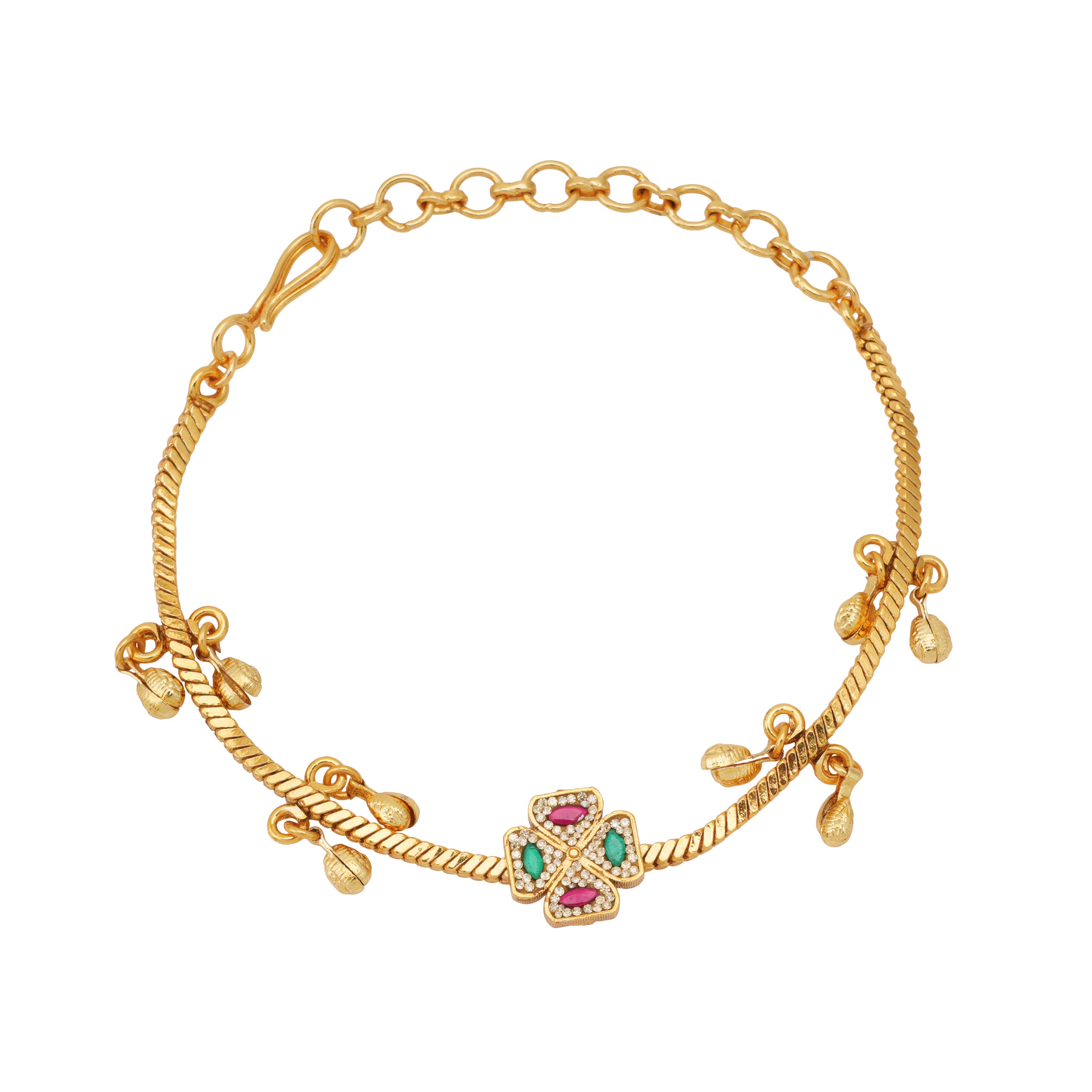 Beautiful antique gold stone bracelet