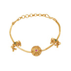 Beautiful floral antique gold bracelet