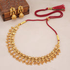 Stunning stone antique gold necklace set