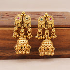 Stunning stone antique gold necklace set
