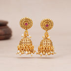 Beautiful pearl gold necklace set