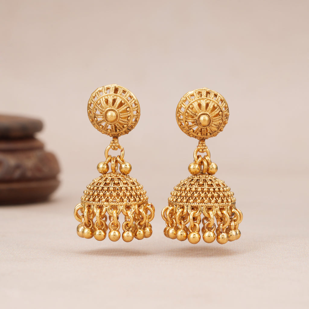 Beautiful two line gold mala set