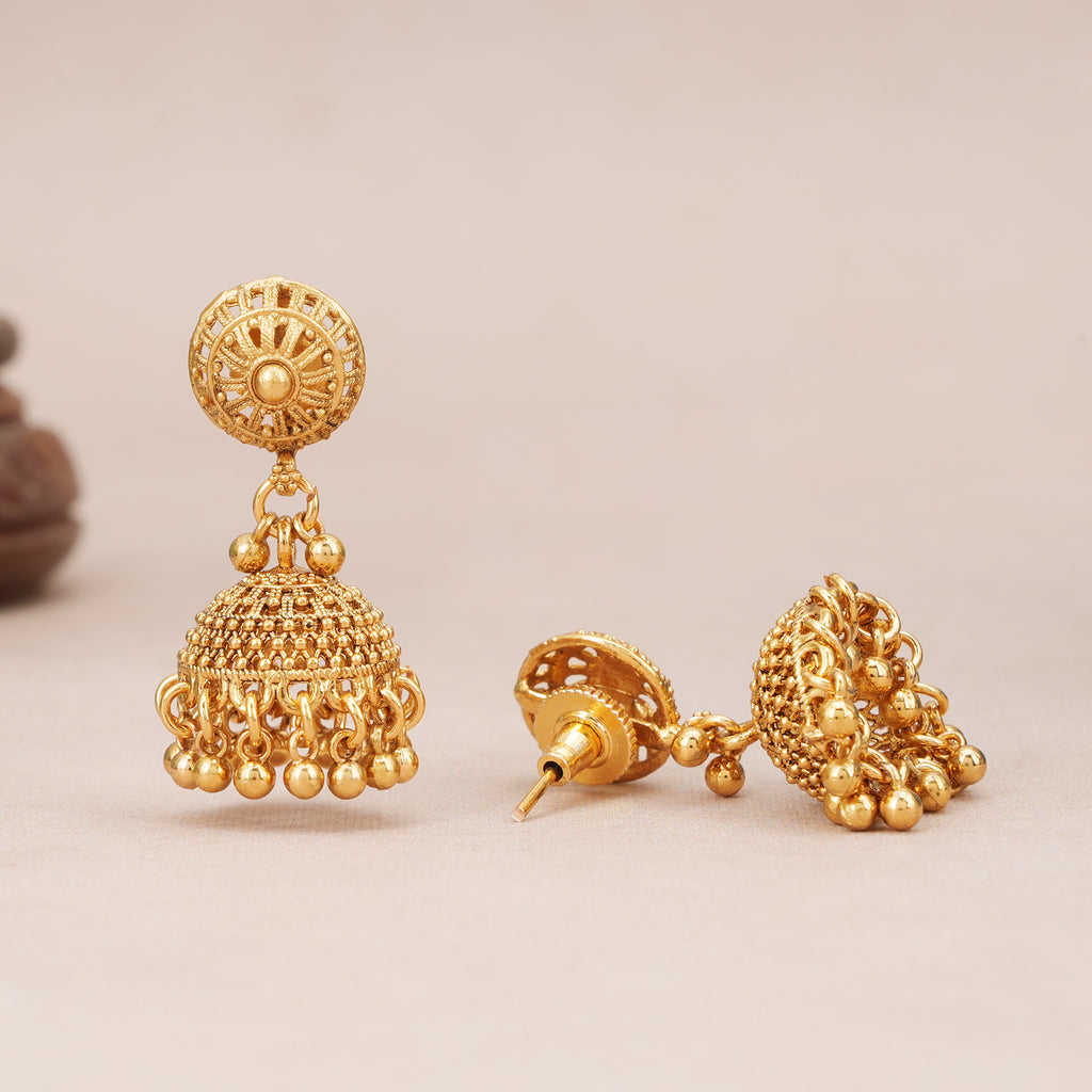 Beautiful two line gold mala set