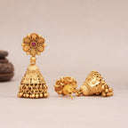 Beautiful antique gold floral hasli necklace set