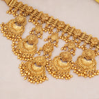 Stunning antique gold choker necklace set