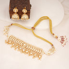 Stunning Kundan Choker Set with Pearl Drops