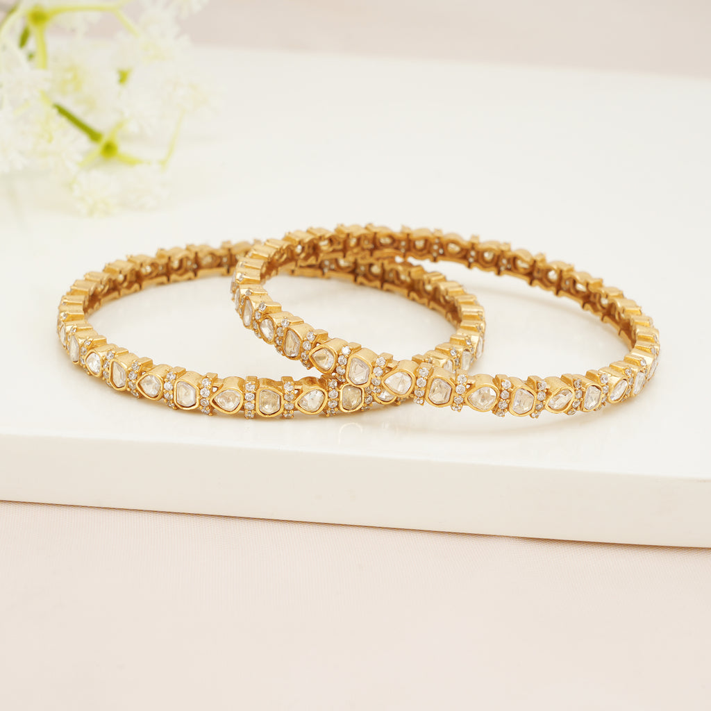 Polki Kundan Bangle Set of 2