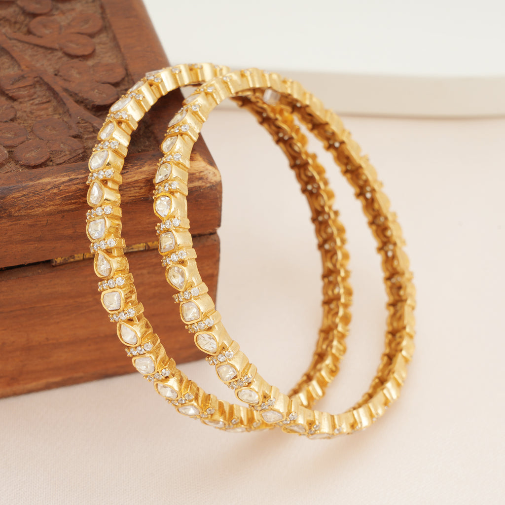 Polki Kundan Bangle Set of 2
