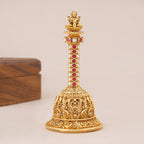 Gold Lakshmi Ruby Kundan Pooja Bell