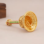 Nandi Ruby Emerald Gold Pooja Bell