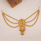 Antique Gold Beaded Hair Accessory
