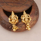 Stunning antique gold ganesh pendant set
