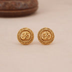 Beautiful antique gold om stud earring