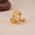 Beautiful antique gold stone finger ring