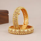 Beautiful antique gold stone bangle set