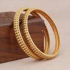 Stunning antique gold elegant bangle set