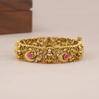 Stunning antique gold stone maa lakshmi kada