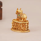 Beautiful antique gold nandi sindoor box