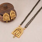 Beautiful antique gold ram sita mangalsutra set