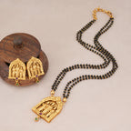 Beautiful antique gold ram sita mangalsutra set