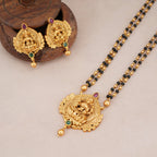Stunning antique gold maa lakshmi mangalsutra set
