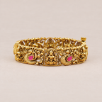 Stunning antique gold stone maa lakshmi kada