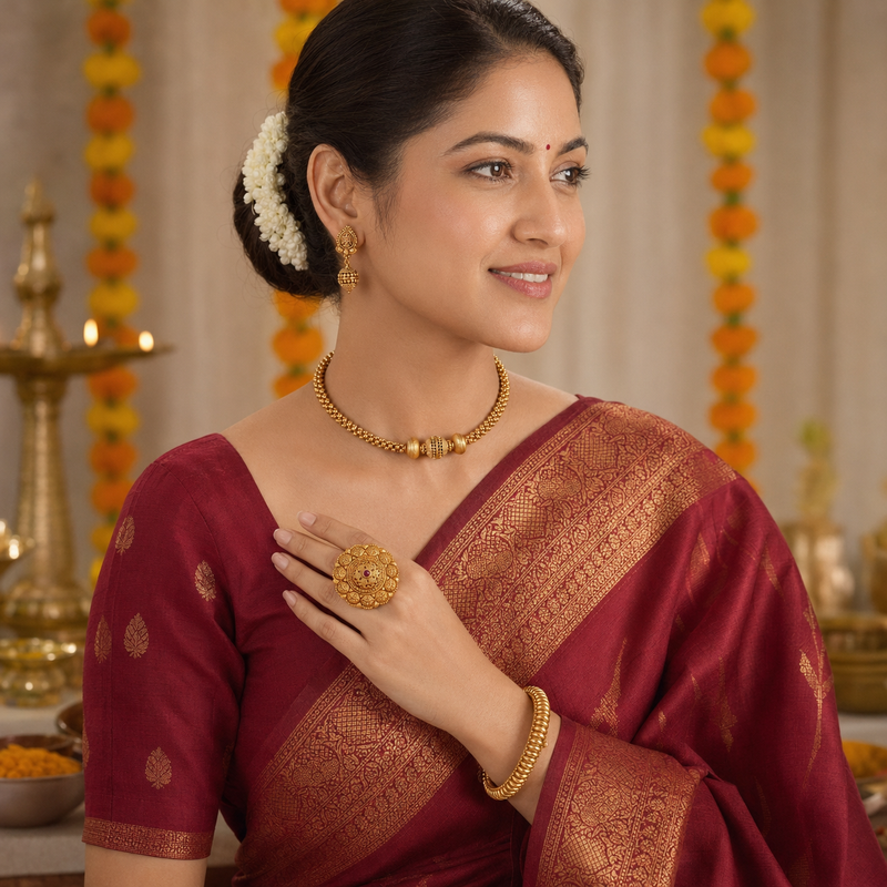 The Shringar Gold Look